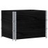 Jardinera de madera maciza de pino negro 80x60