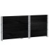 Jardinera de madera maciza de pino negro 80x60