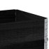 Jardinera de madera maciza de pino negro 80x60