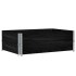 Jardinera de madera maciza de pino negra 120x80