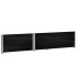 Jardinera de madera maciza de pino negra 120x80