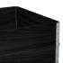 Jardinera de madera maciza de pino negra 120x80