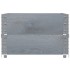 Jardinera de madera maciza de pino gris 80x60