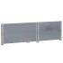 Jardinera de madera maciza de pino gris 80x60