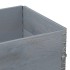 Jardinera de madera maciza de pino gris 80x60