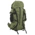 Mochila de senderismo tela oxford verde militar 60