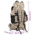 Mochila de senderismo tela oxford marrón camuflaje 100