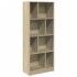 Estantería madera de ingeniería roble Sonoma 57x28,5x141