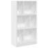 Estantería de madera de ingeniería blanca 57x28,5x141