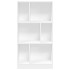 Estantería de madera de ingeniería blanca 57x28,5x141