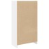 Estantería de madera de ingeniería blanca 57x28,5x141
