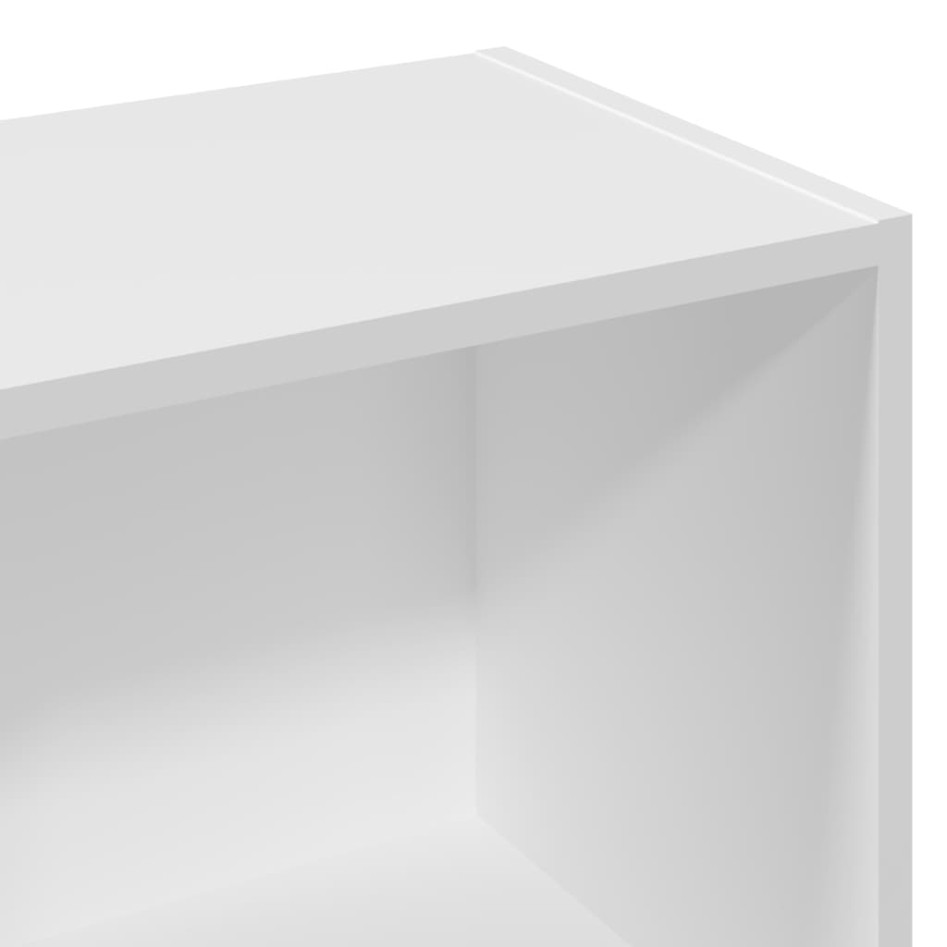 Estantería de madera de ingeniería blanca 57x28,5x141