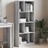 Estantería madera de ingeniería gris Sonoma 57x28,5x141
