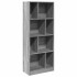 Estantería madera de ingeniería gris Sonoma 57x28,5x141