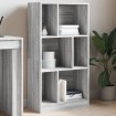 Estantería madera de ingeniería gris Sonoma 57x28,5x107,5 cm