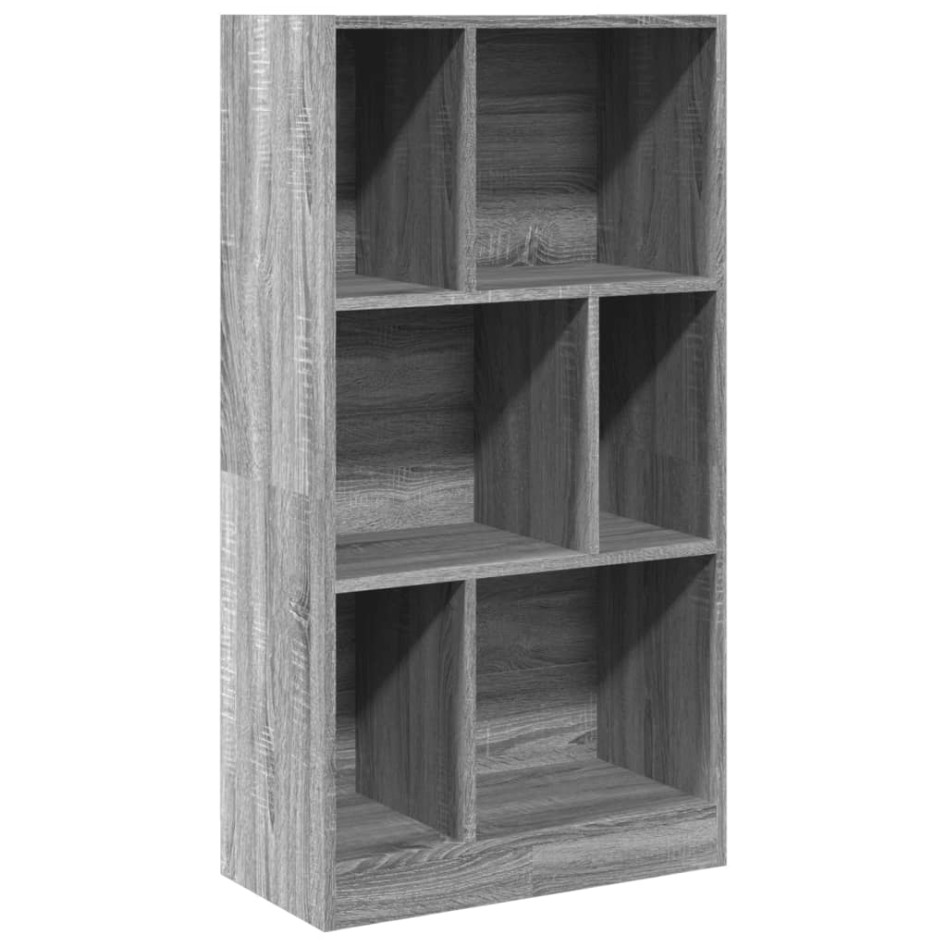 Estantería madera de ingeniería gris Sonoma 57x28,5x107,5
