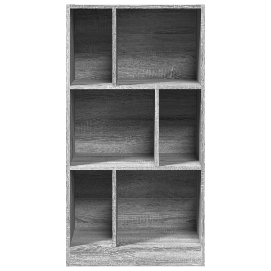 Estantería madera de ingeniería gris Sonoma 57x28,5x107,5