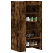 Mueble zapatero madera ingeniería roble ahumado 52x37,5x100 cm