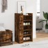 Mueble zapatero madera ingeniería roble ahumado 52x37,5x100
