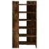 Mueble zapatero madera ingeniería roble ahumado 52x37,5x100