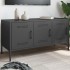 Mueble para TV de acero negro 100,5x39x50,5