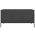 Mueble para TV de acero negro 100,5x39x50,5