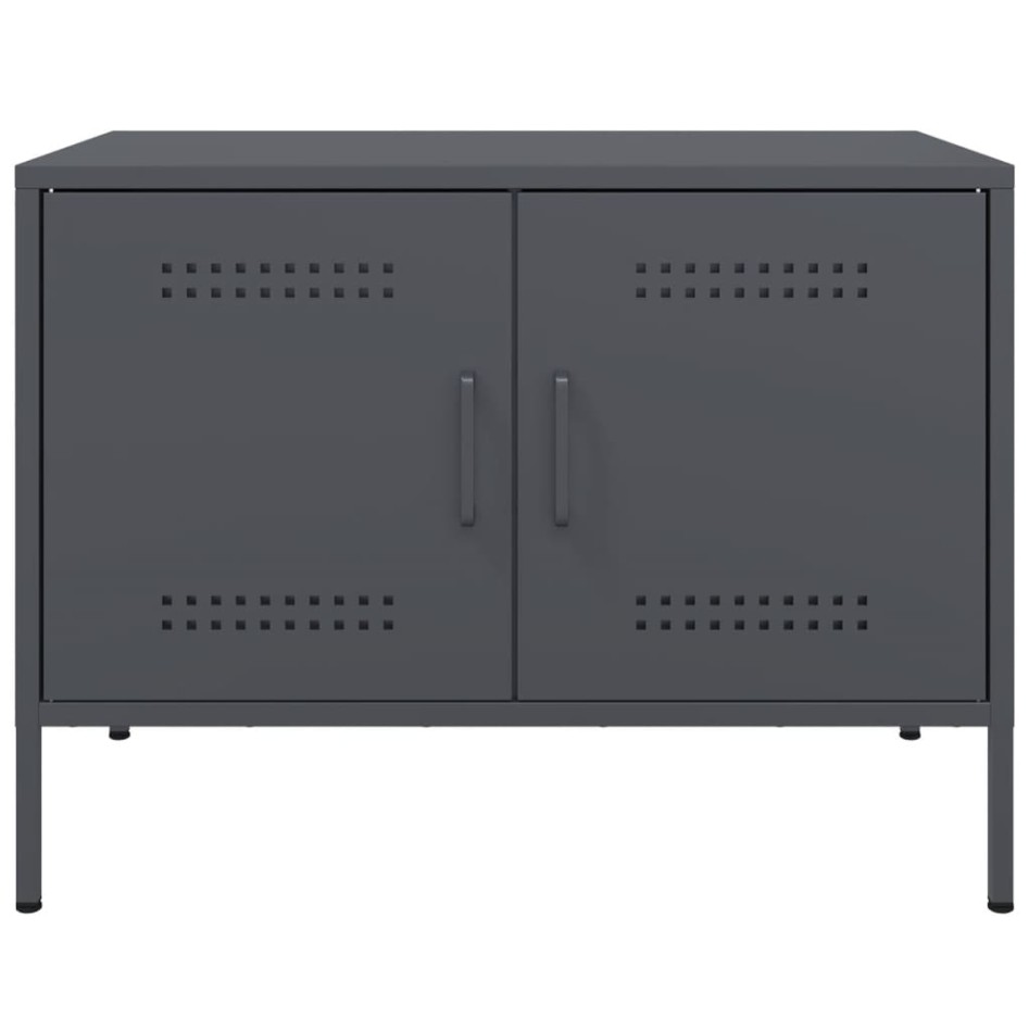 Mueble de TV acero gris antracita 68x39x50,5
