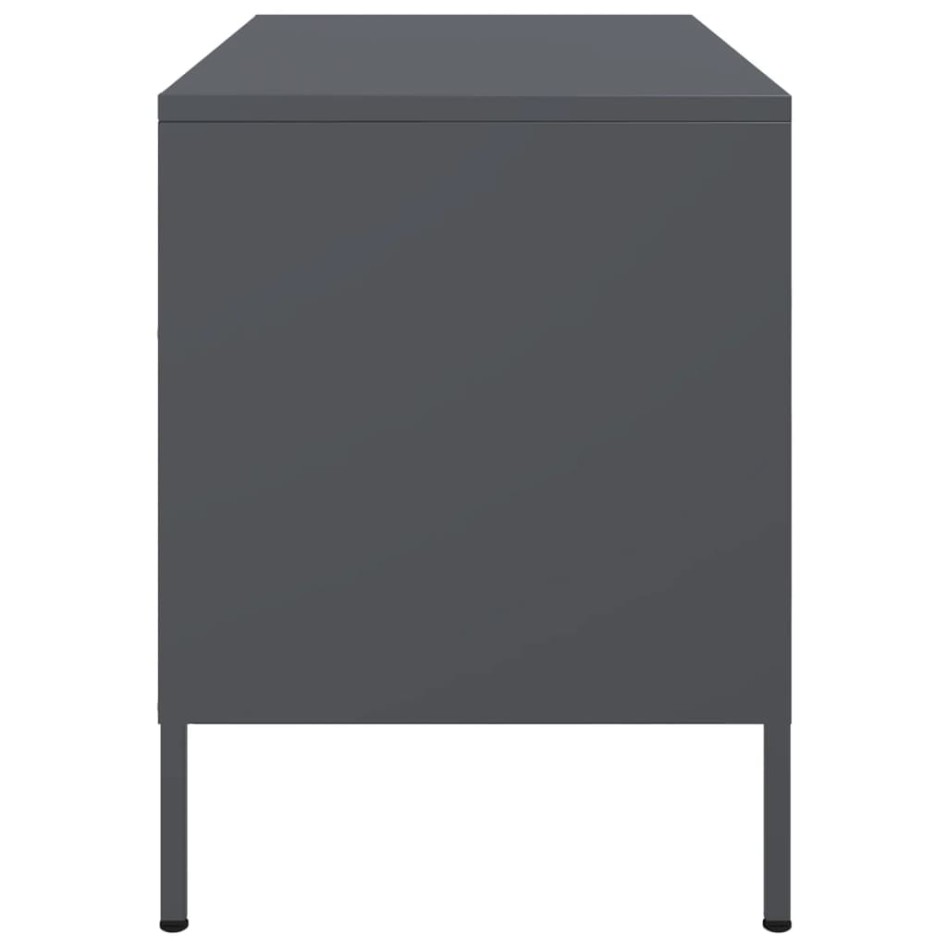 Mueble de TV acero gris antracita 68x39x50,5