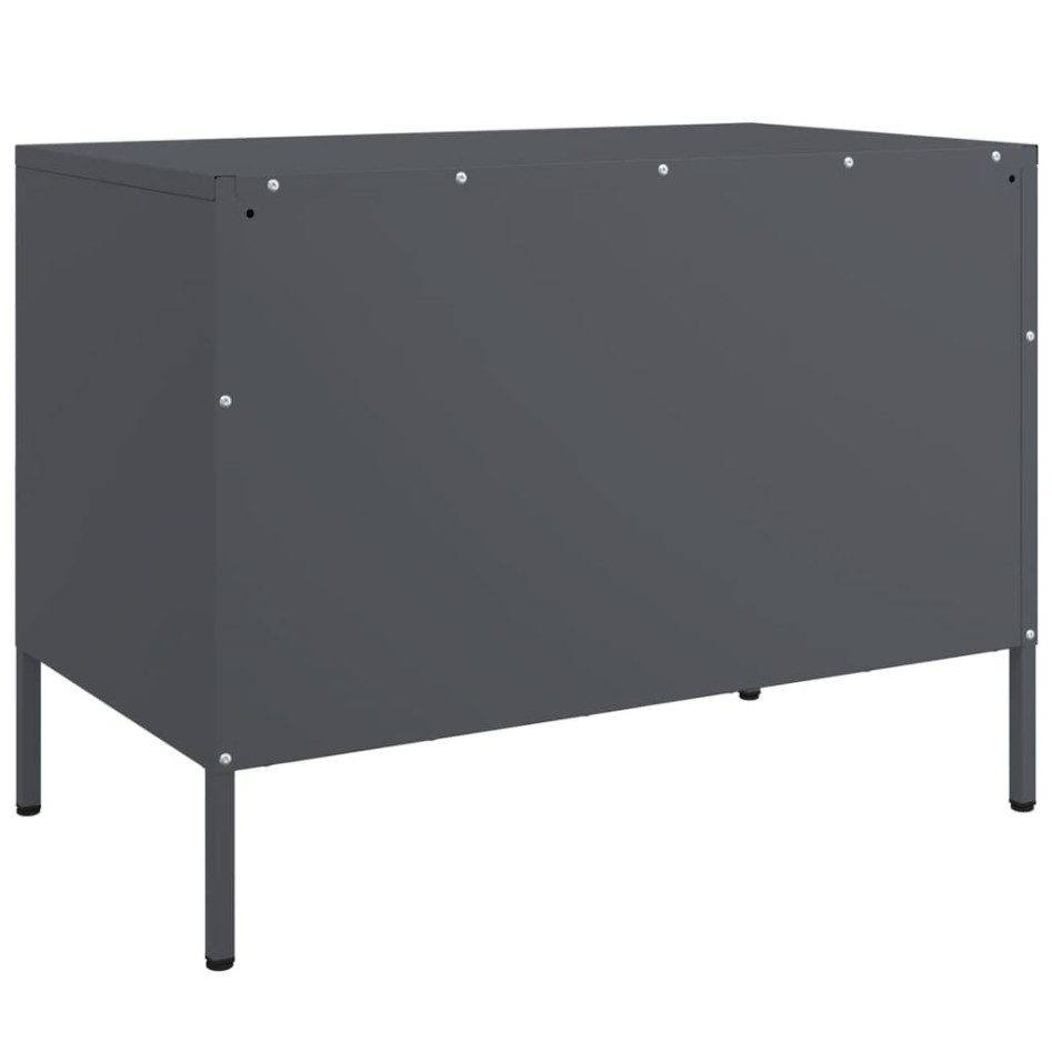 Mueble de TV acero gris antracita 68x39x50,5