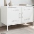 Mueble de TV de acero blanco 68x39x50,5