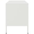 Mueble de TV de acero blanco 68x39x50,5