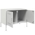 Mueble de TV de acero blanco 68x39x50,5