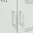 Mueble de TV de acero blanco 68x39x50,5