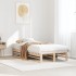 Estructura de cama sin colchón madera maciza de pino 90x200