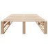 Estructura de cama sin colchón madera maciza de pino 90x200