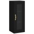 Aparador de madera contrachapada negro 34,5x34x180