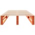 Estructura de cama sin colchón madera maciza marrón 75x190
