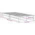 Estructura de cama sin colchón madera maciza marrón 75x190