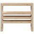 Cabecero de cama con estantes madera maciza de pino 75