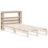 Cabecero de cama con estantes madera maciza de pino 75