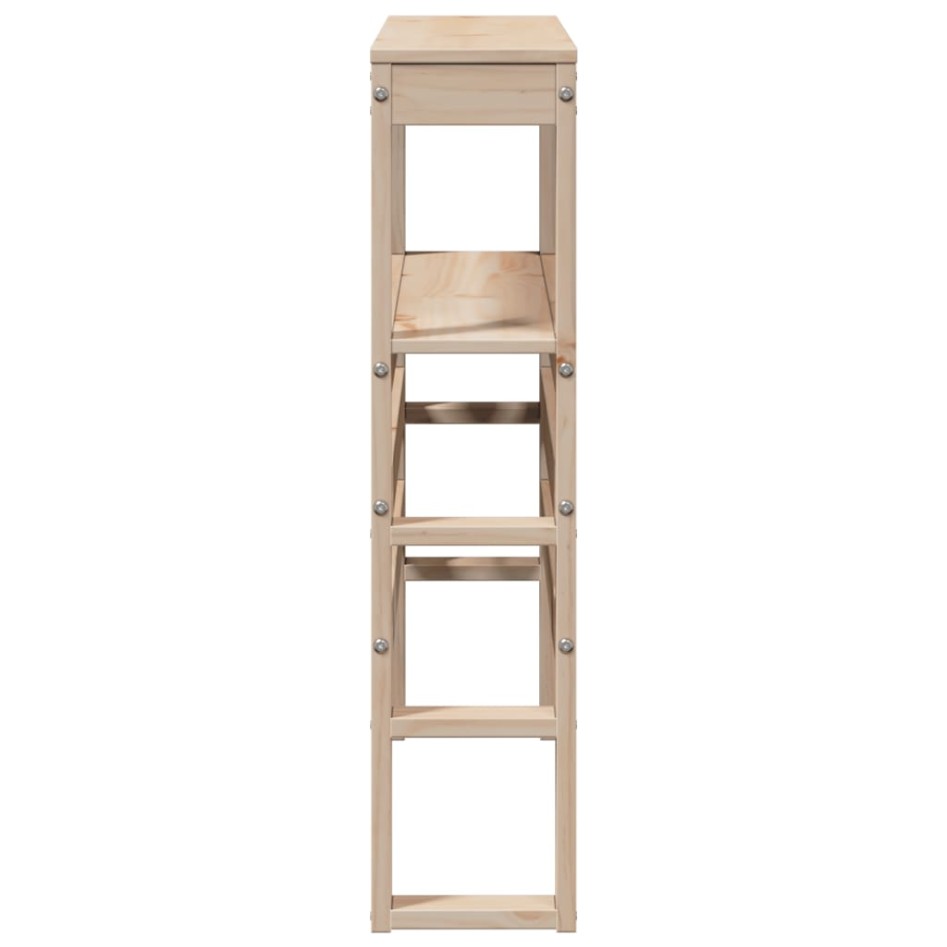 Cabecero de cama con estantes madera maciza de pino 75