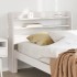 Cabecero de cama con estantes madera maciza pino blanco 100