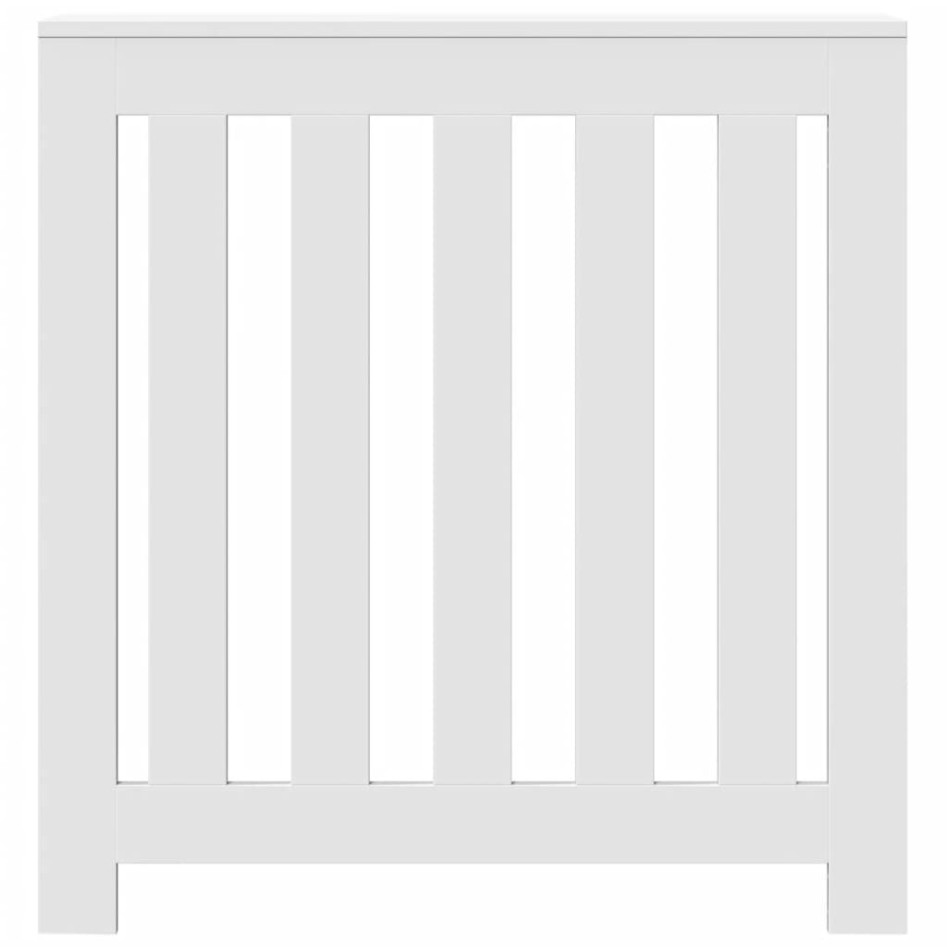 Cubierta de radiador madera de ingeniería blanco 78x20x82