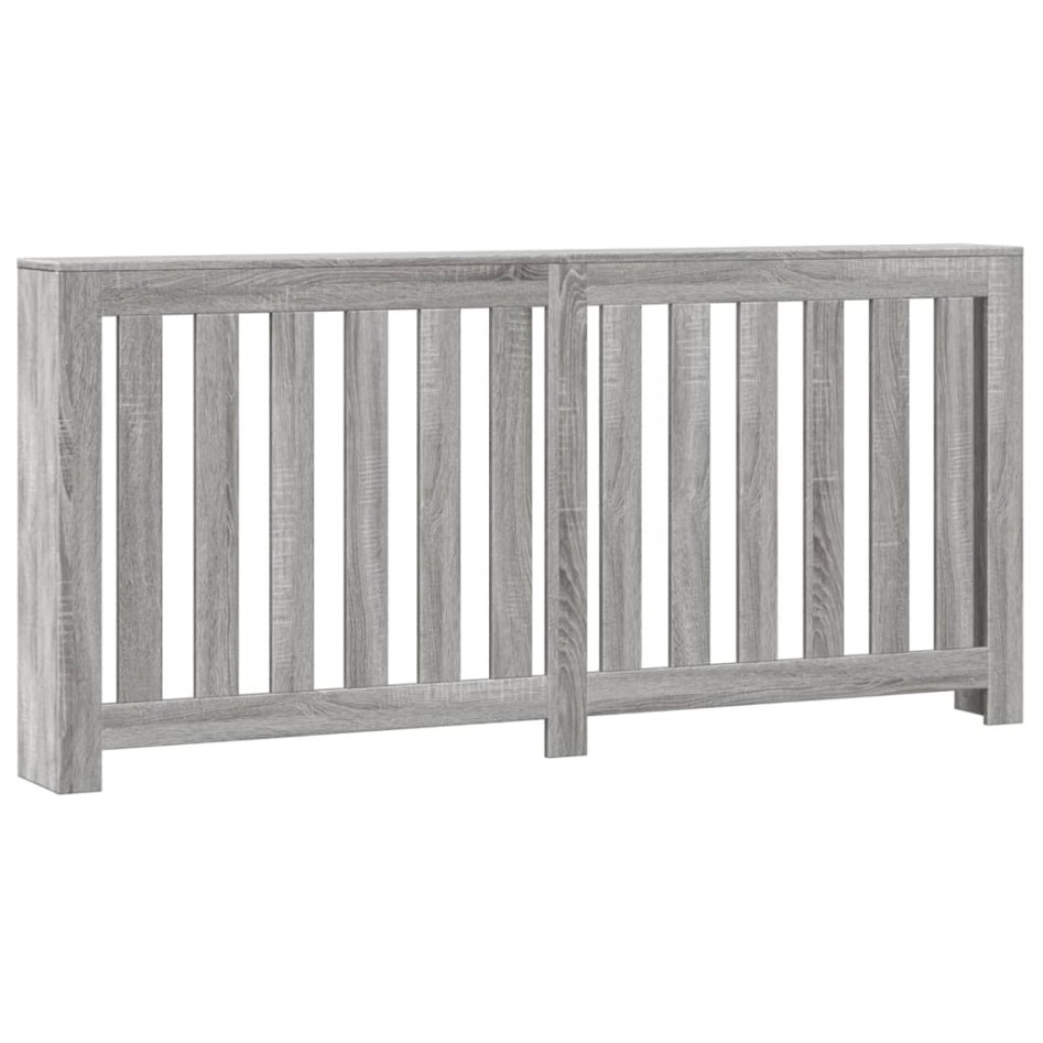 Cubierta de radiador madera ingeniería gris Sonoma 175x20x82