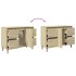 Armario de lavabo madera contrachapada roble Sonoma 80x33x60