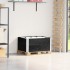 Collares de palets 2 uds madera maciza de pino negro 80x60