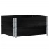 Collares de palets 2 uds madera maciza de pino negro 80x60