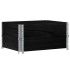 Collares de palets 2 uds madera maciza de pino negro 80x60