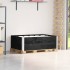 Collares de palets 2 uds madera maciza de pino negro 120x80