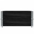 Collares de palets 2 uds madera maciza de pino negro 120x80